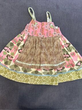 Matilda Jane West Side Abby apron dress. Size 4